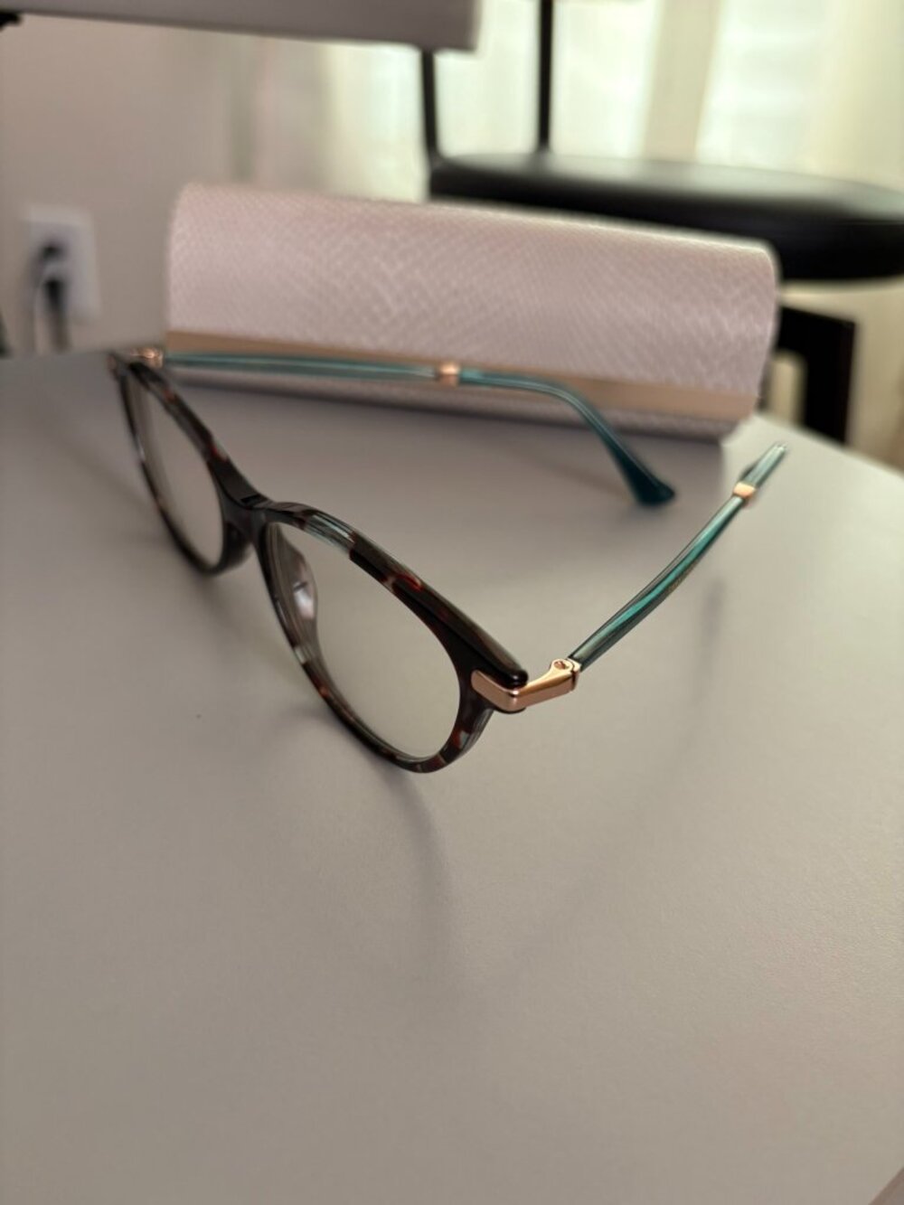 Jimmy Choo Eyeglasses HAVANA GREEN (Frames, lenses, case)